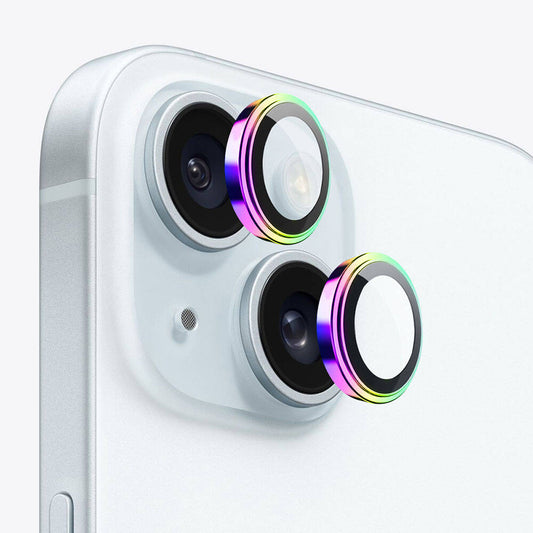 Metal Çerçeveli iPhone 15 Kamera Lens Koruyucu