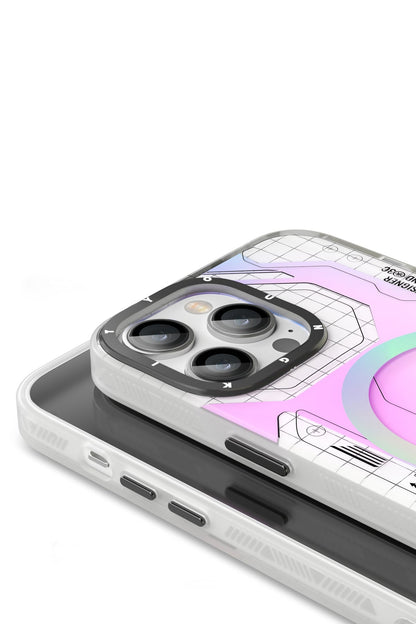 Youngkit Metaverse iPhone 13 Pro Max Magsafe Uyumlu Beyaz Kılıf