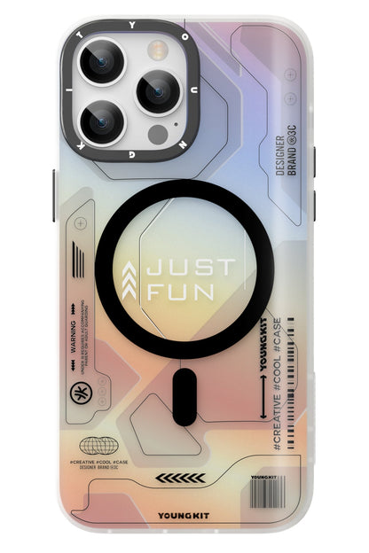 Youngkit Metaverse iPhone 13 Pro Magsafe Uyumlu Turuncu Kılıf