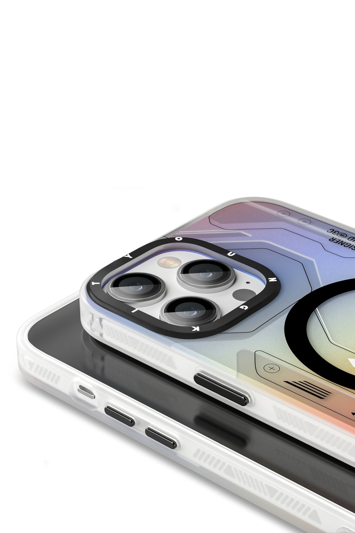 Youngkit Metaverse iPhone 13 Pro Magsafe Uyumlu Turuncu Kılıf