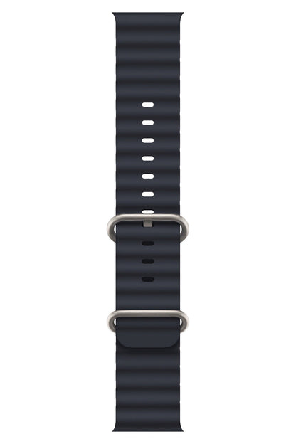 Apple Watch Uyumlu Ocean Silikon Kordon Midnight