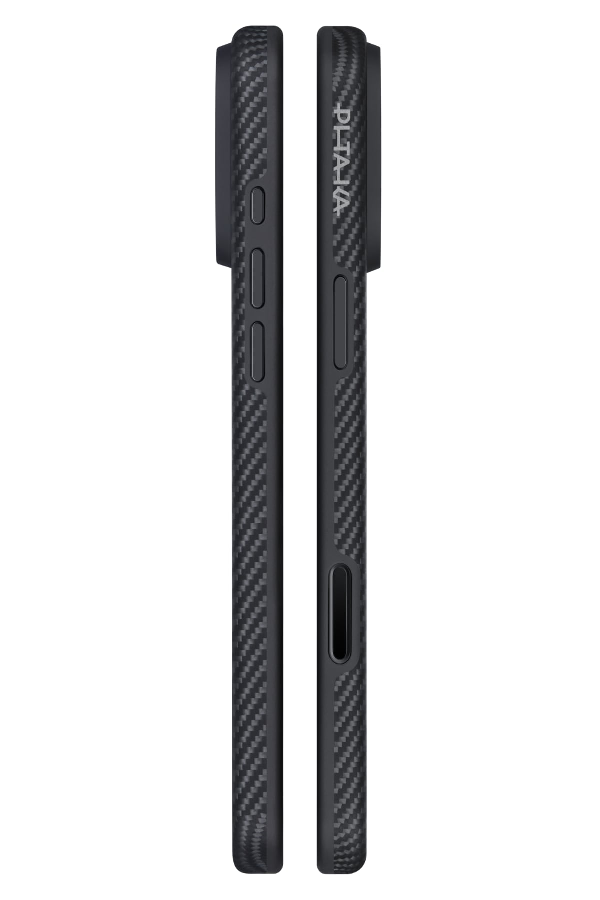 Military-Grade iPhone 17 Pro Max MagSafe Uyumlu Aramid Fiber Kılıf Black Gray
