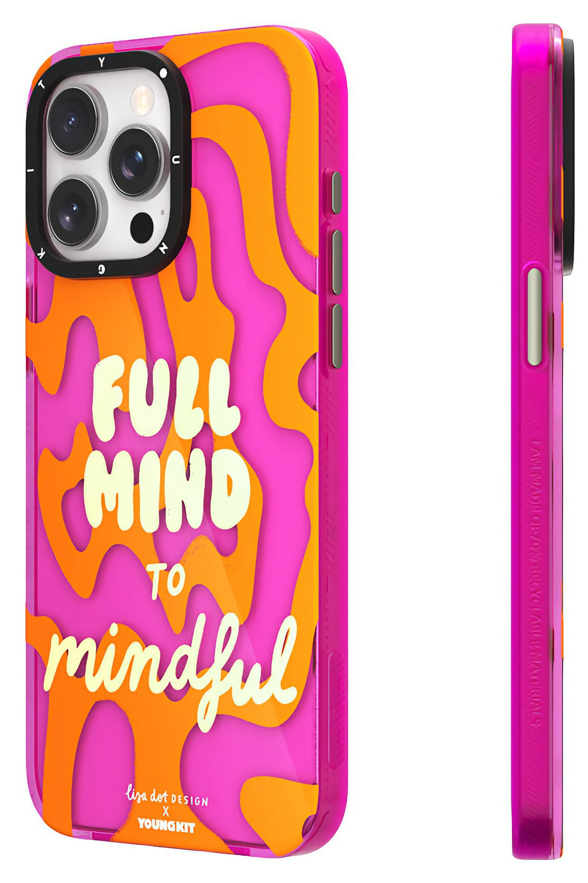 Youngkit Mindfullness iPhone 14 Pro Max Uyumlu Mor
