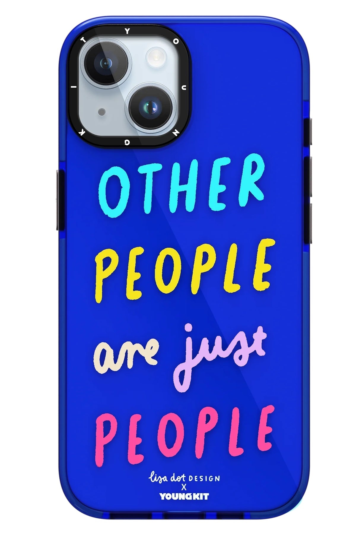 Youngkit Mindfullness iPhone 15 Uyumlu Mavi Kılıf