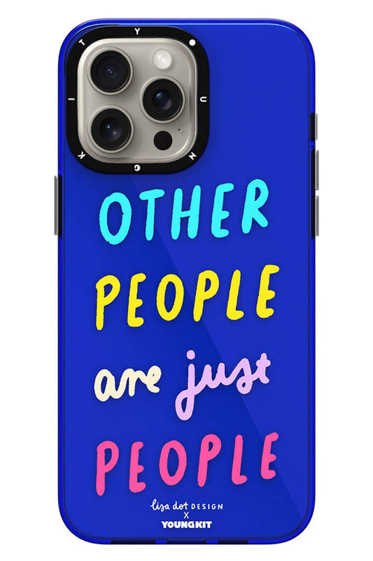 Youngkit Mindfullness iPhone 15 Pro Uyumlu Mavi Kılıf