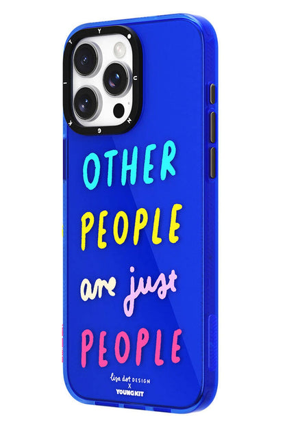 Youngkit Mindfullness iPhone 15 Pro Uyumlu Mavi Kılıf