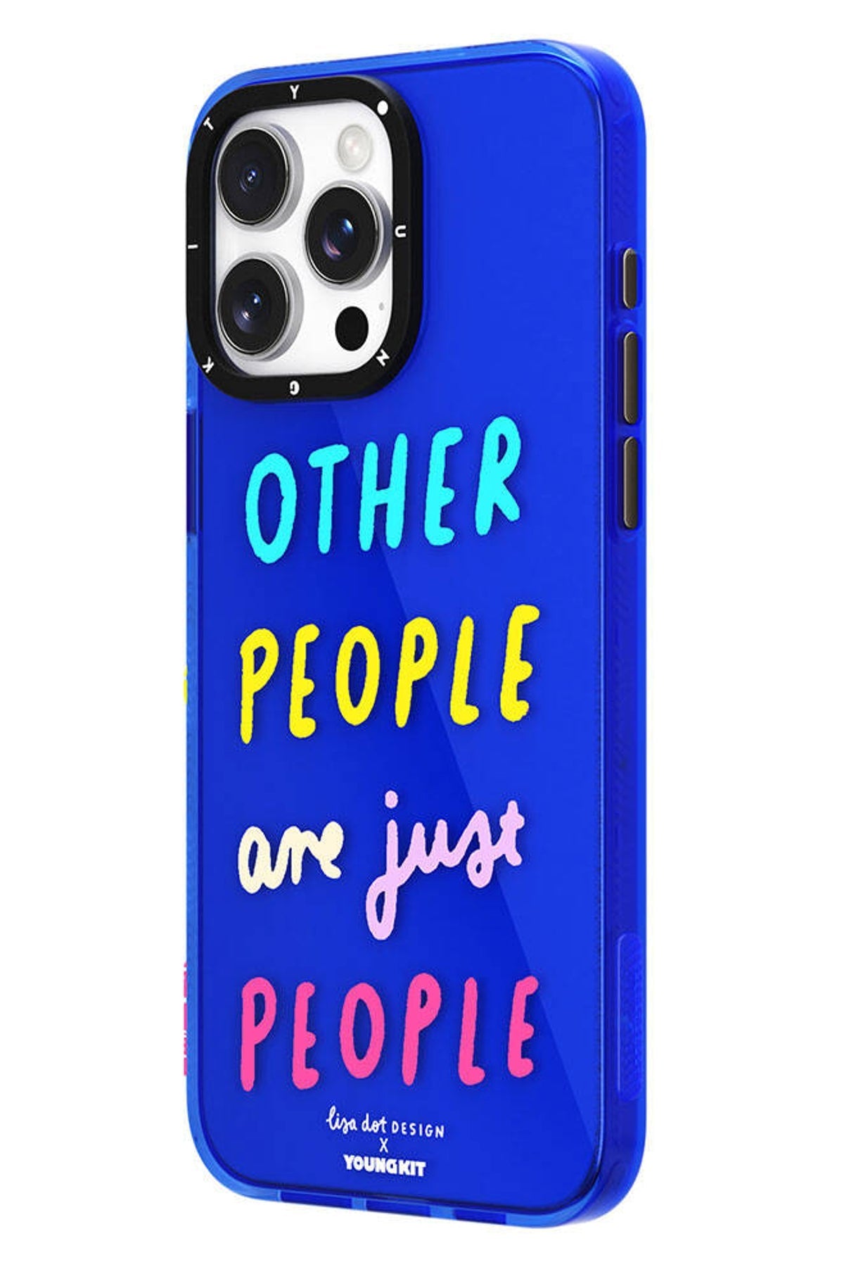 Youngkit Mindfullness iPhone 15 Pro Max Uyumlu Mavi Kılıf