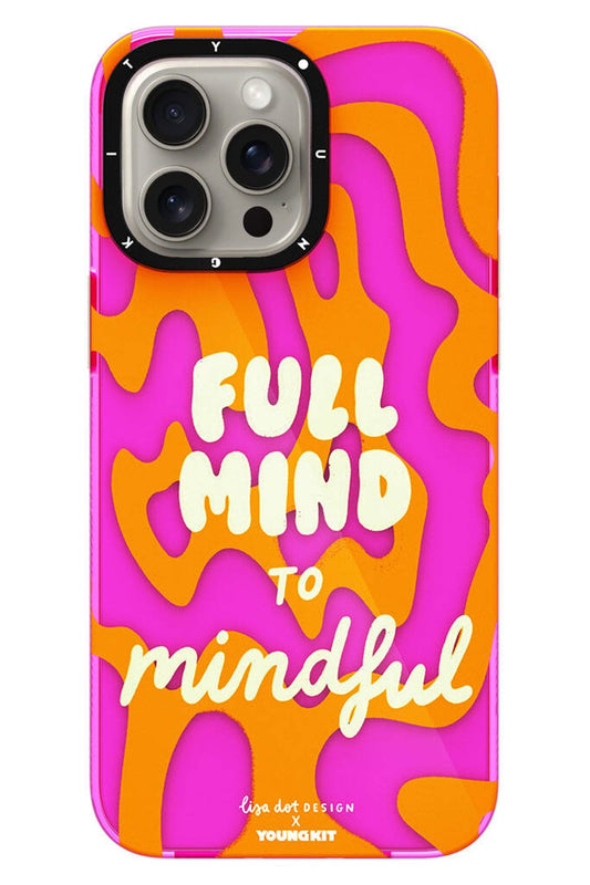 Youngkit Mindfullness iPhone 15 Pro Uyumlu Mor Kılıf