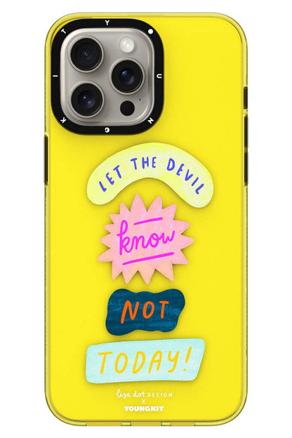 Youngkit Mindfullness iPhone 15 Pro Uyumlu Sarı Kılıf