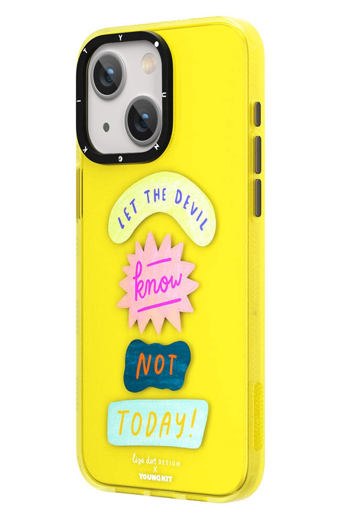 Youngkit Mindfullness iPhone 15 Uyumlu Sarı Kılıf