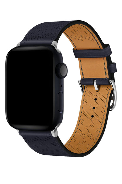 Apple Watch Uyumlu Multi Hole Deri Kordon Mingblau
