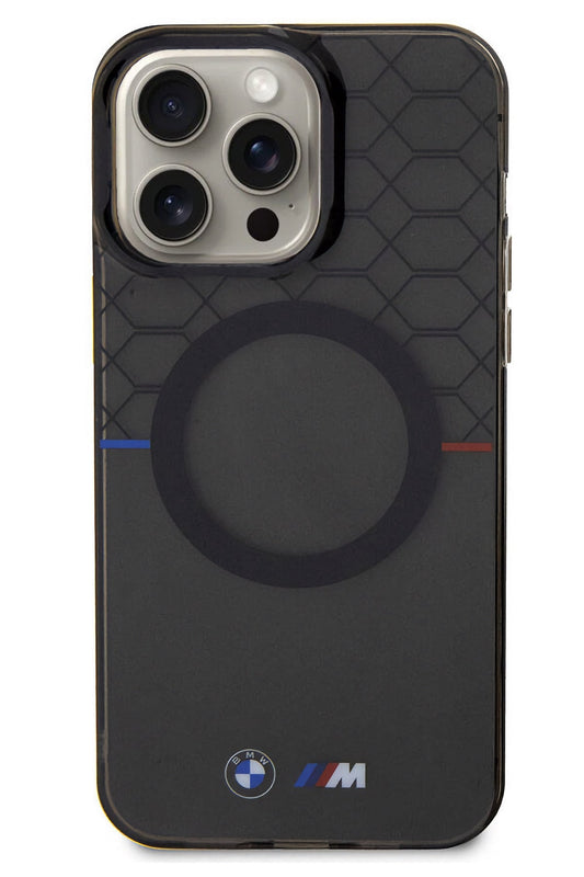 Apple iPhone 15 Pro uyumlu Magsafe BMW M Lisanslı Pattern Kılıf