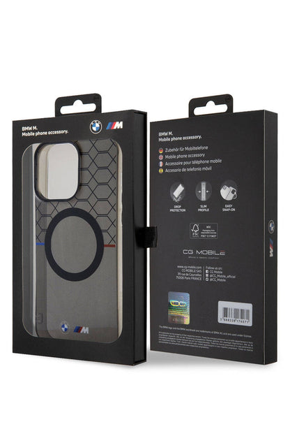Apple iPhone 15 Pro Max uyumlu Magsafe BMW M Lisanslı Pattern Kılıf