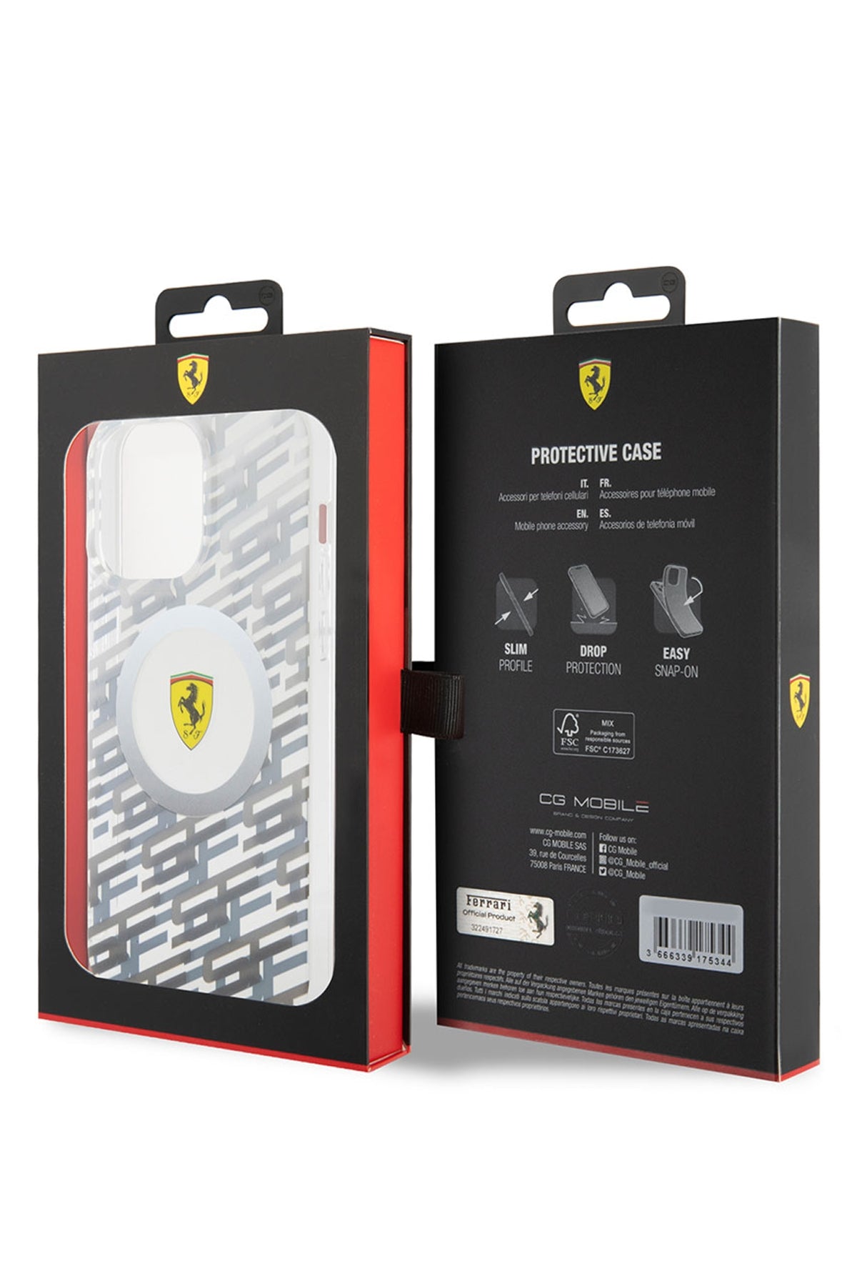 Ferrari iPhone 15 Pro Max Magsafe Uyumlu Multi SF Silikon Kılıf Gri