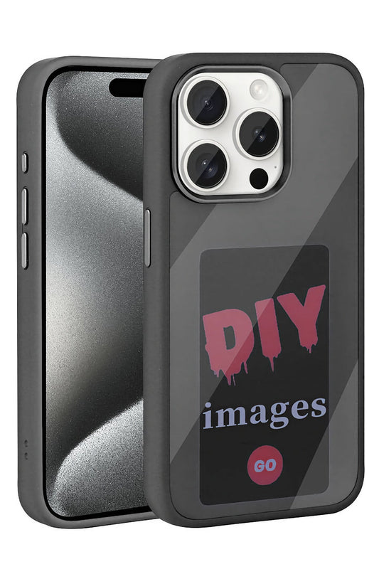 Apple iPhone 14 Pro uyumlu Nfc Resim Yansıtmalı Kılıf Siyah
