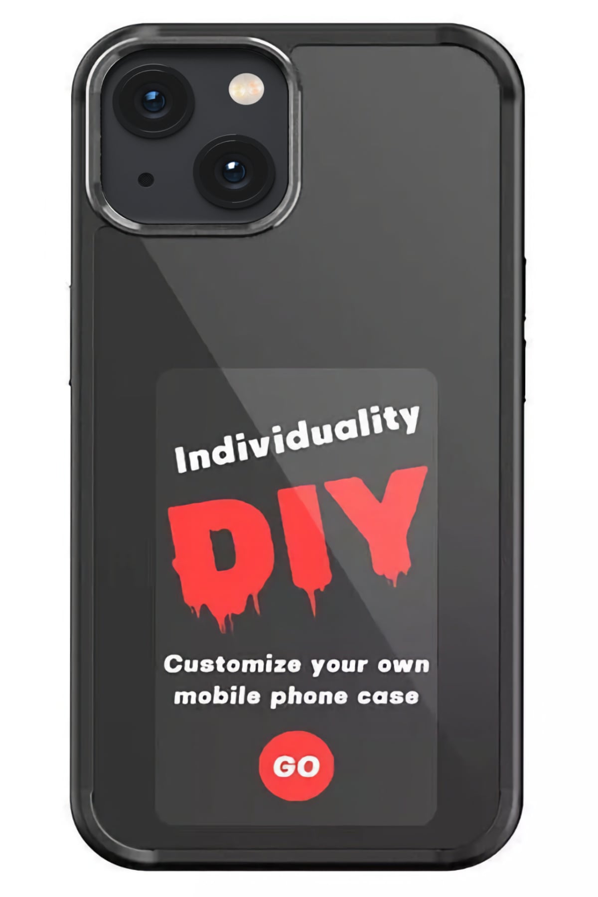 Apple iPhone 15 uyumlu Nfc Resim Yansıtmalı Kılıf Siyah
