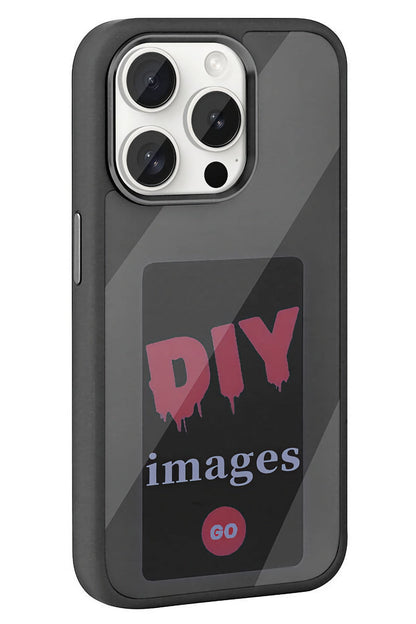 Apple iPhone 15 Pro uyumlu Nfc Resim Yansıtmalı Kılıf Siyah