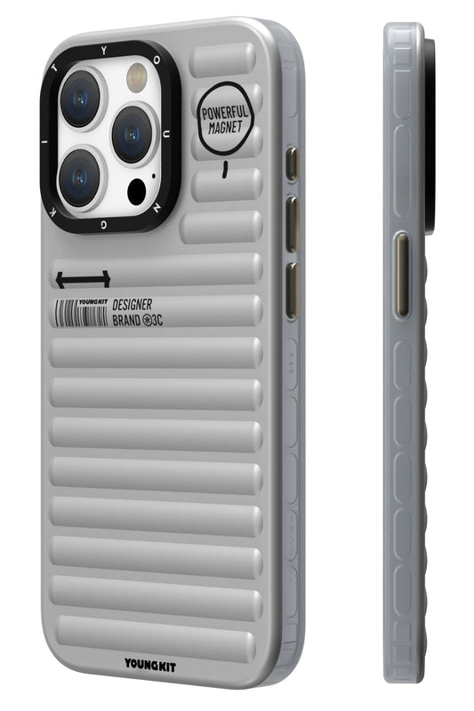 Youngkit Original iPhone 14 Pro Max Uyumlu Gri Kılıf