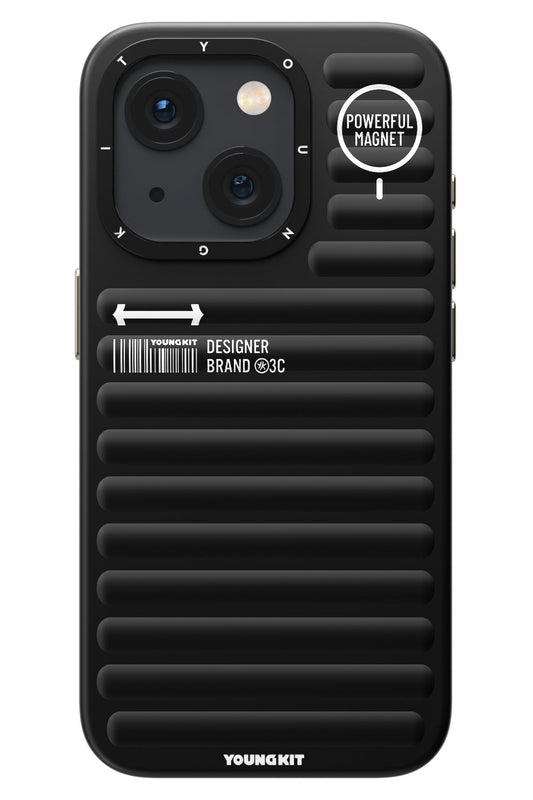 Youngkit Original iPhone 15 Uyumlu Siyah Kılıf
