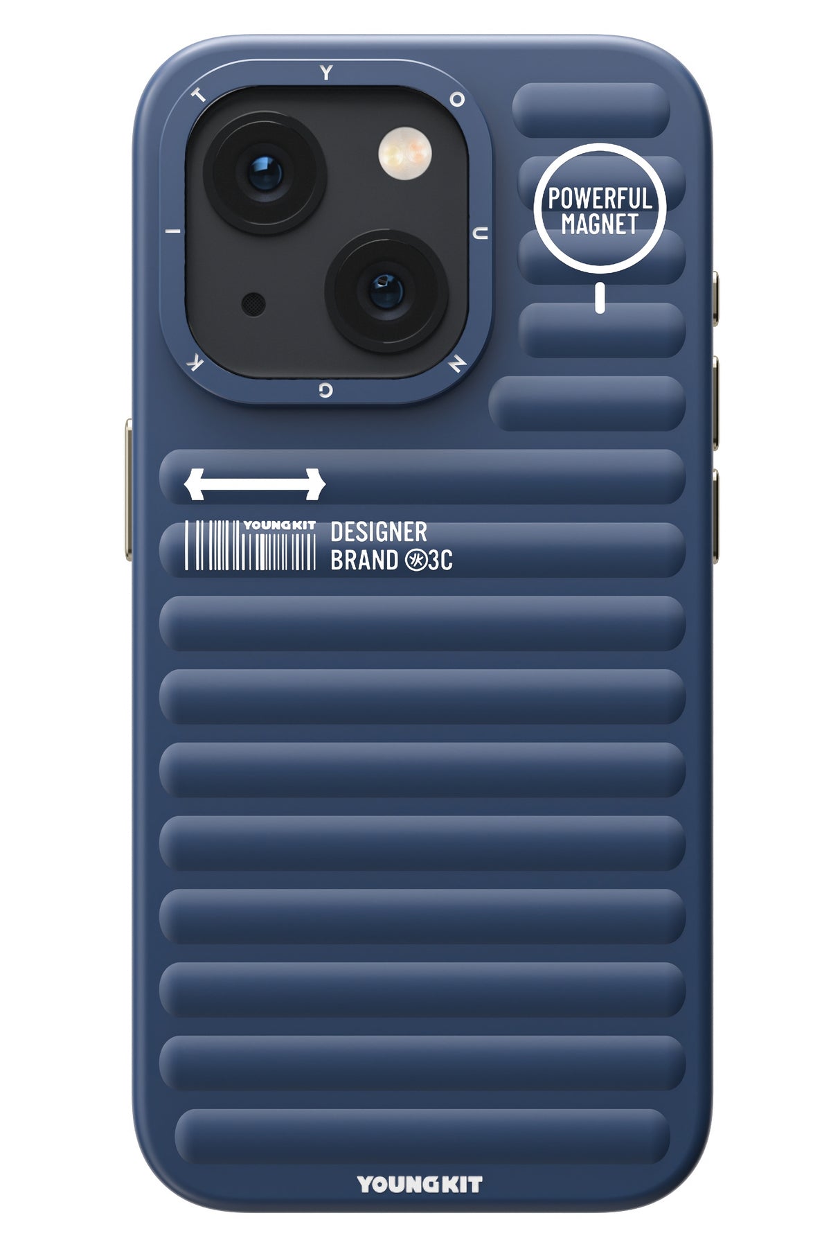 Youngkit Original iPhone 15 Uyumlu Mavi Kılıf