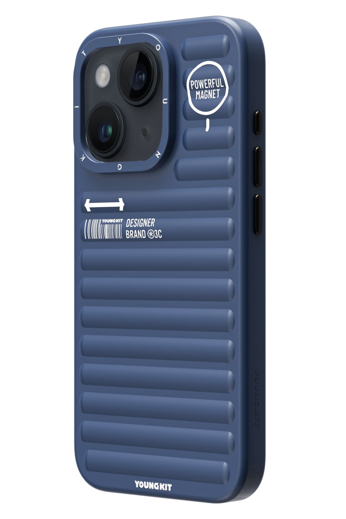 Youngkit Original iPhone 15 Uyumlu Mavi Kılıf