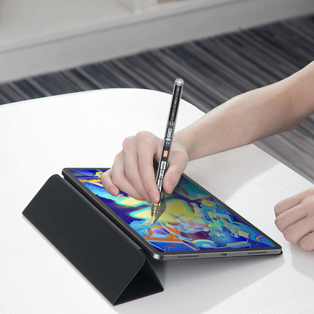 Pencil W Pro Dijital Led Göstergeli Palm-Rejection Şeffaf Görünüm Tasarımlı Dokunmatik Çizim Kalemi