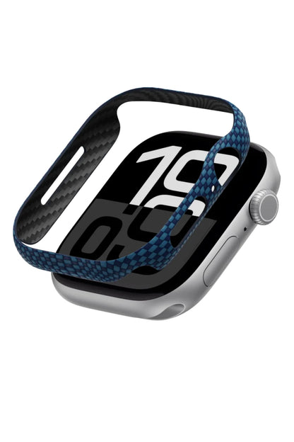 Pitaka 600D Aramid Fiber Apple Watch Kasa Koruyucu Mavi