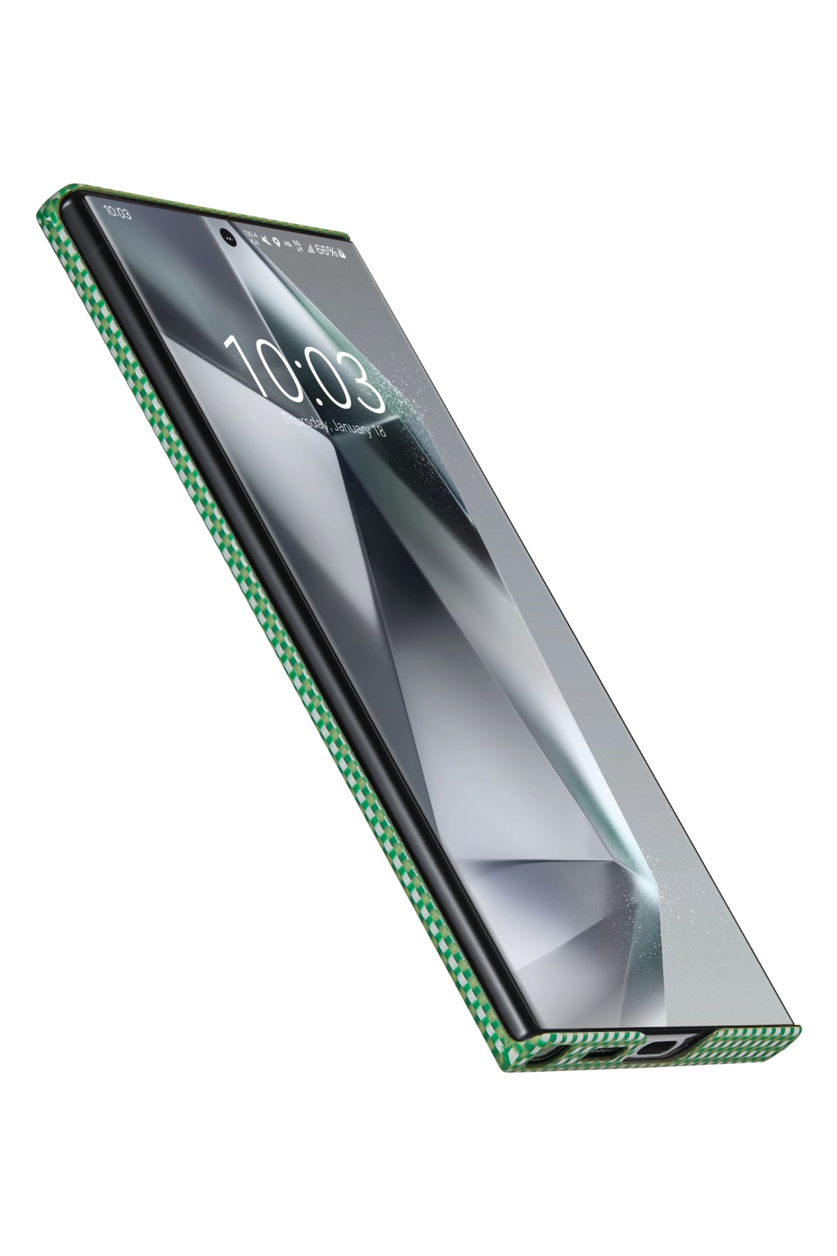 Aomori Samsung Galaxy S24 Ultra Kılıf Magsafe Uyumlu 1500D Aramid Fiber