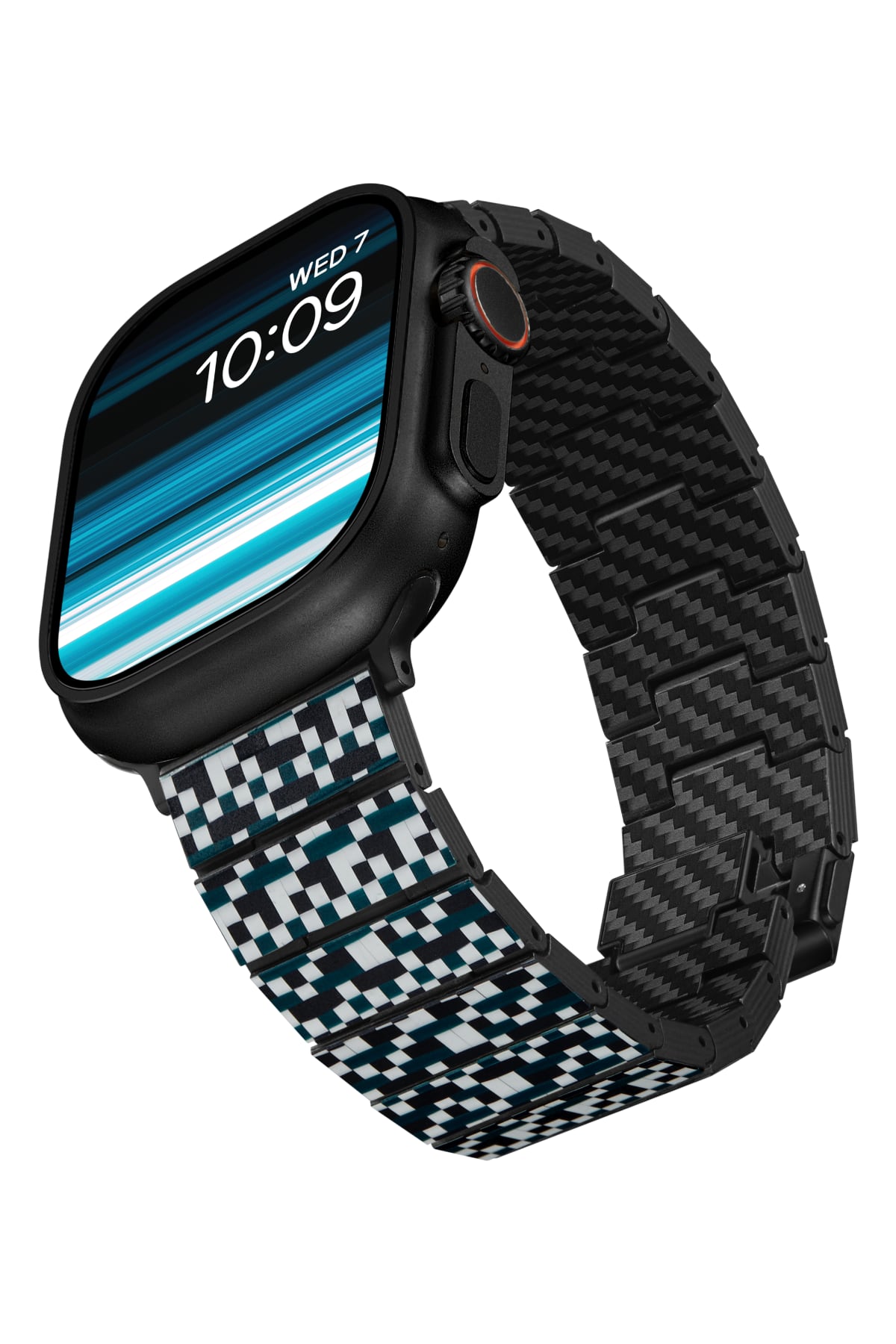 Pitaka Apple Watch / Ultra Karbon Fiber Kordon Mosaic