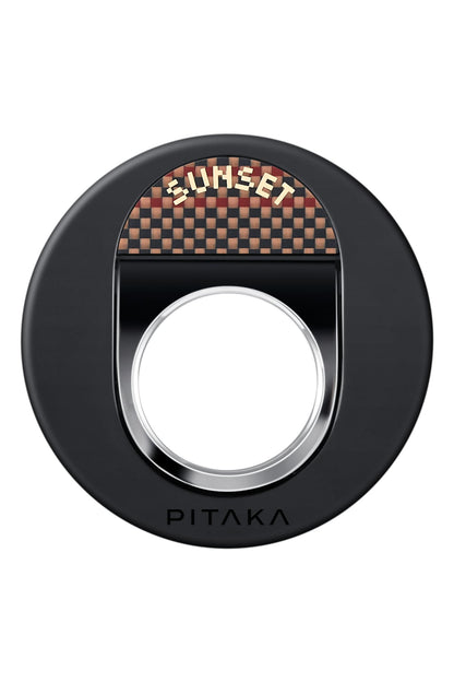 Pitaka Aramid Fiber MagEZ Grip 3 Magsafe Magnetik Ring Stand Telefon Tutucu Sunset