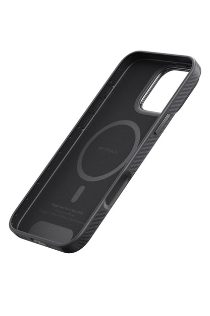 Classic Military-Grade iPhone 16 Pro Max MagSafe Uyumlu Aramid Fiber Kılıf Siyah