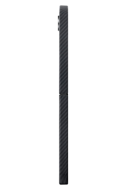 Classic Ultra Slim Galaxy Z Flip 6 MagSafe Uyumlu Aramid Fiber Kılıf Siyah
