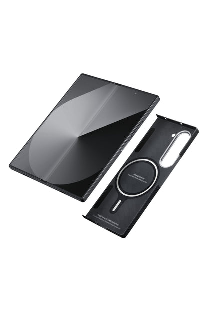Pitaka Classic Ultra Slim Galaxy Z Fold 6 MagSafe Uyumlu Aramid Fiber Kılıf Siyah