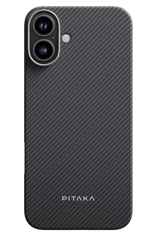 Pitaka Classic Ultra Slim iPhone 16 MagSafe Uyumlu Aramid Fiber Kılıf Siyah