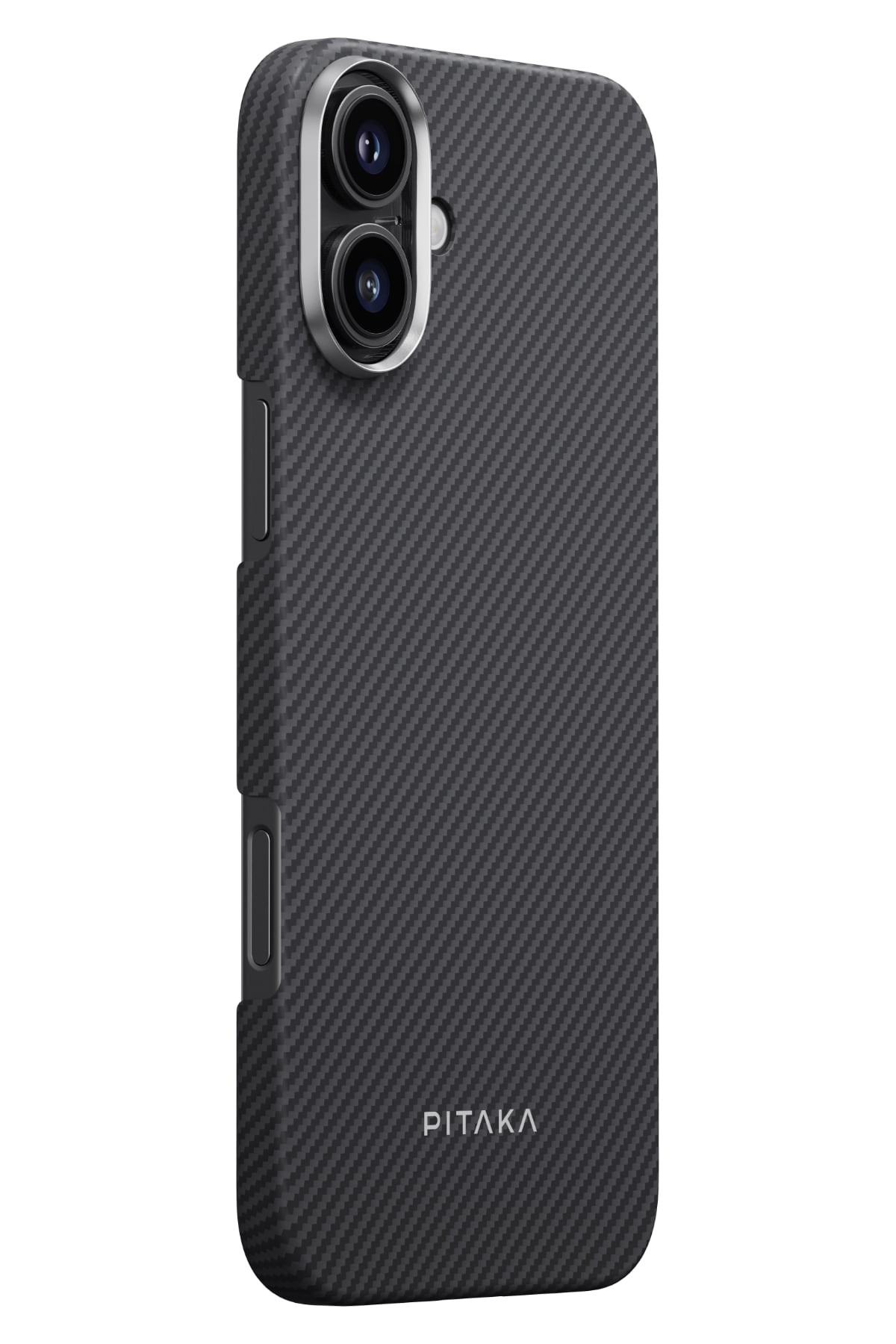 Pitaka Classic Ultra Slim iPhone 16 Plus MagSafe Uyumlu Aramid Fiber Kılıf Siyah