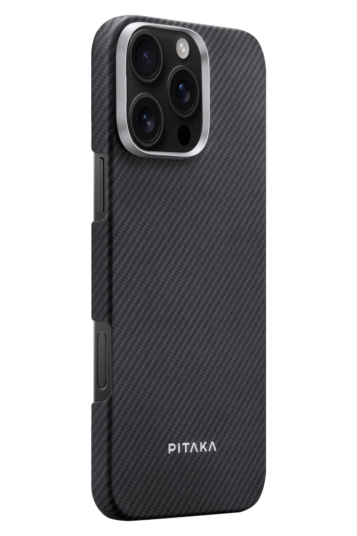 Pitaka Classic Ultra Slim iPhone 16 Pro Max MagSafe Uyumlu Aramid Fiber Kılıf Siyah