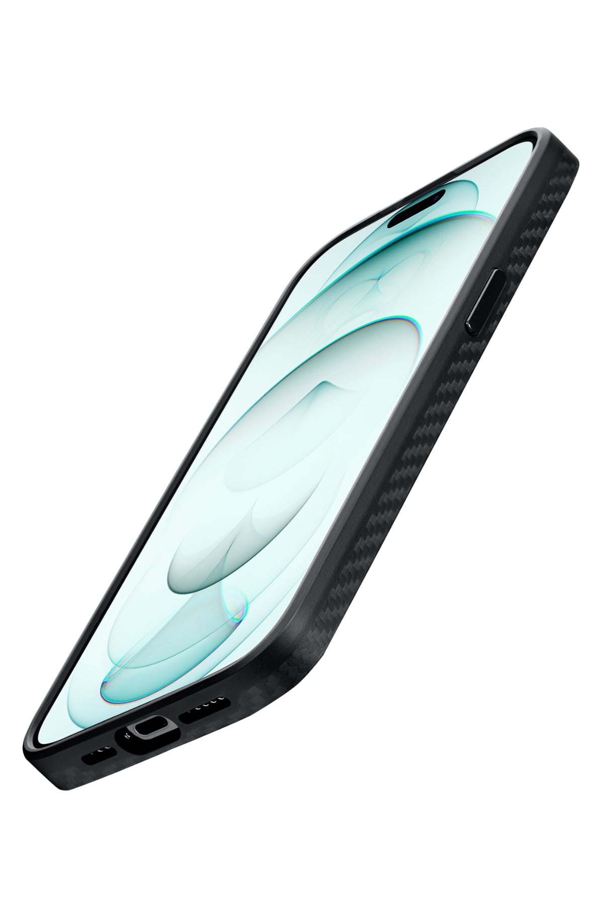Military-Grade iPhone 15 Pro MagSafe Uyumlu 1500D Aramid Fiber Kılıf Siyah