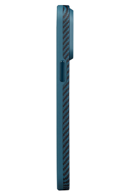 Military-Grade iPhone 15 Pro Max MagSafe Uyumlu 1500D Aramid Fiber Kılıf Mavi