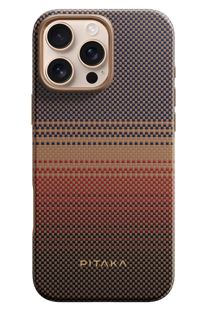 Military-Grade iPhone 16 Pro Max MagSafe Uyumlu Aramid Fiber Kılıf Sunset