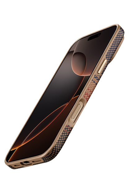 Military-Grade iPhone 16 Pro Max MagSafe Uyumlu Aramid Fiber Kılıf Sunset