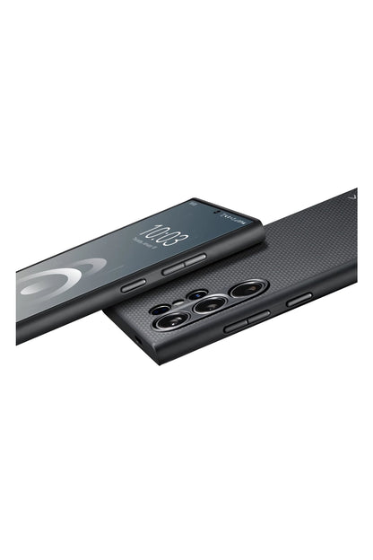 PinButton Galaxy S24 Ultra Kılıf Magsafe Uyumlu Aramid Fiber 3 Fonksiyon Butonlu