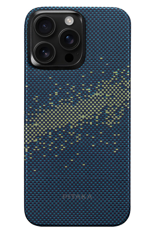 Starpeak iPhone 15 Pro MagSafe Uyumlu Aramid Fiber Kılıf Milky Way Galaxy