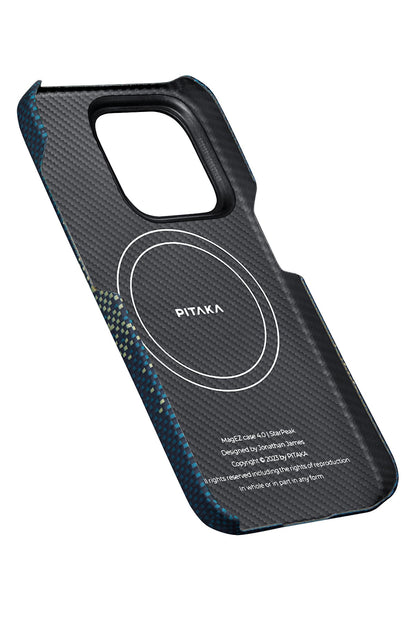 Starpeak iPhone 15 Pro MagSafe Uyumlu Aramid Fiber Kılıf Milky Way Galaxy