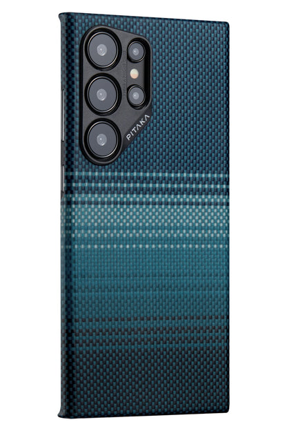 Tactile Woven Galaxy S24 Ultra MagSafe Uyumlu Aramid Fiber Kılıf Moonrise
