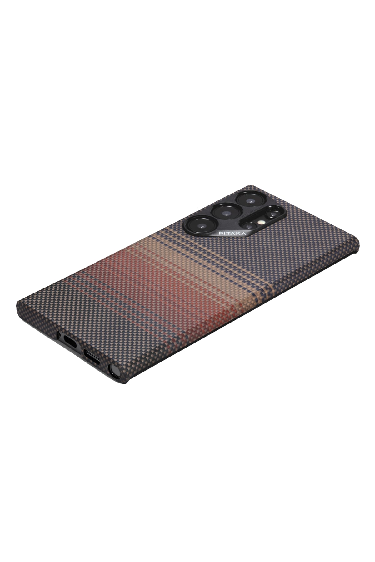 Tactile Woven Galaxy S24 Ultra MagSafe Uyumlu Aramid Fiber Kılıf Sunset