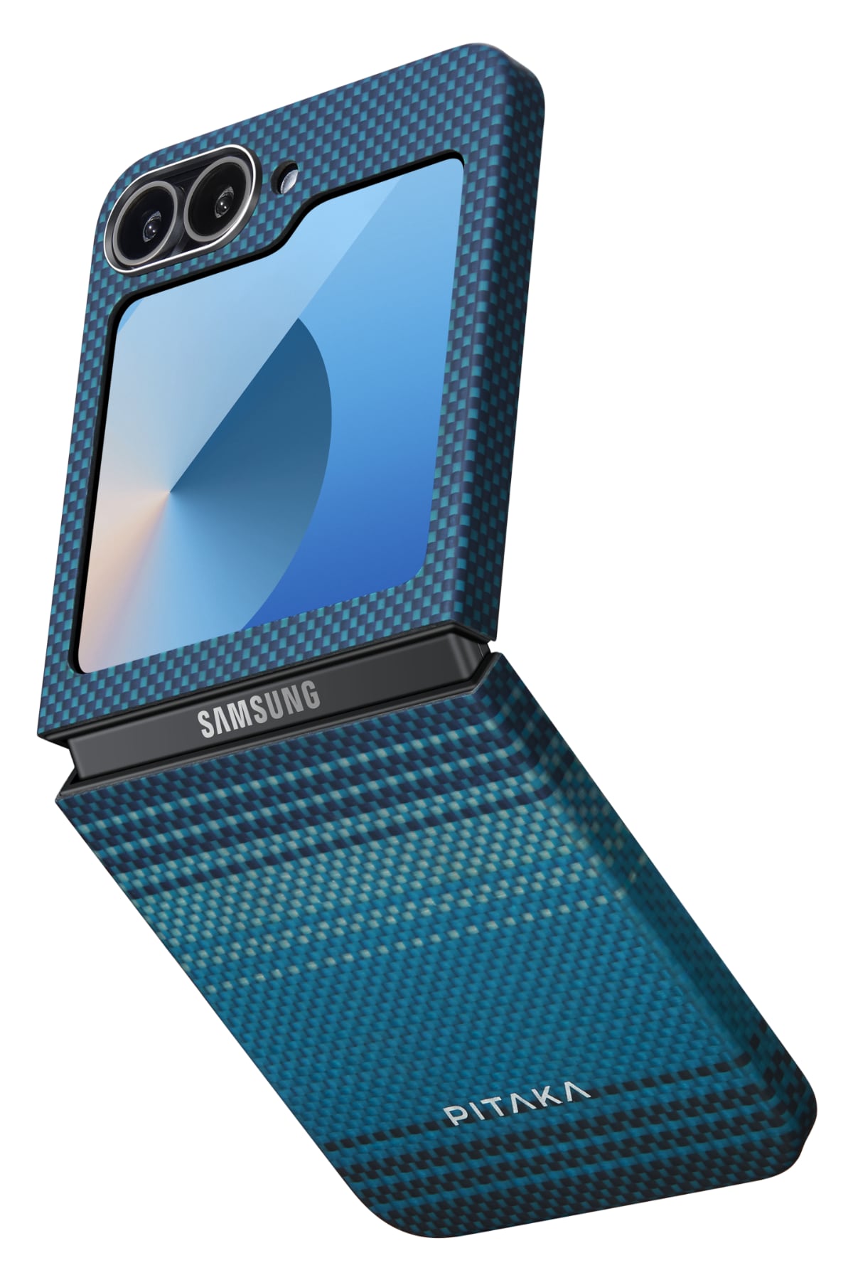 Tactile Woven Galaxy Z Flip 6 MagSafe Uyumlu Aramid Fiber Kılıf Moonrise