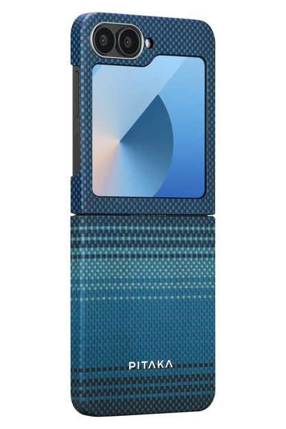 Tactile Woven Galaxy Z Flip 6 MagSafe Uyumlu Aramid Fiber Kılıf Moonrise