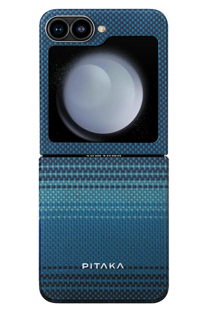 Tactile Woven Galaxy Z Flip 6 MagSafe Uyumlu Aramid Fiber Kılıf Moonrise