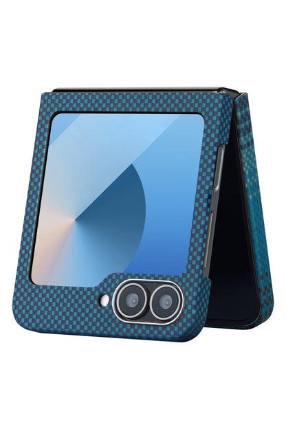 Tactile Woven Galaxy Z Flip 6 MagSafe Uyumlu Aramid Fiber Kılıf Moonrise
