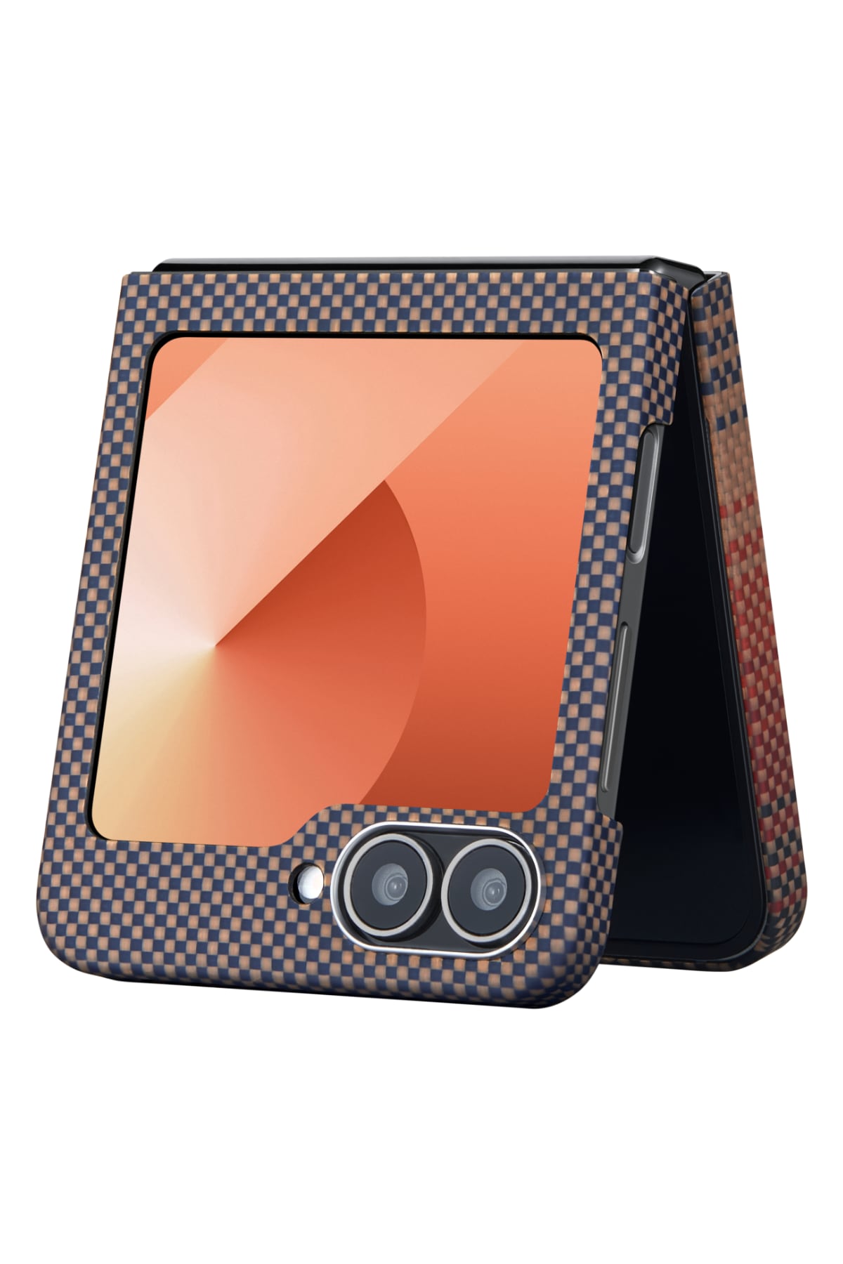 Tactile Woven Galaxy Z Flip 6 MagSafe Uyumlu Aramid Fiber Kılıf Sunset